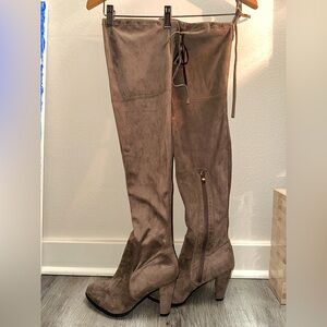 Catherine Malandrino Tan Over-the-Knee Boots